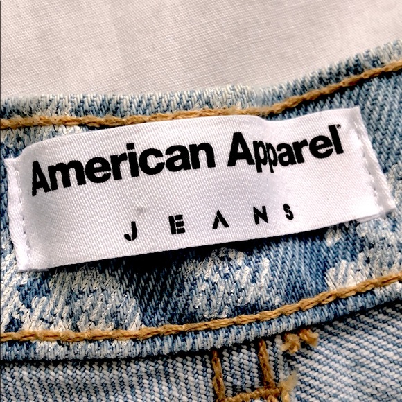 NWOT American Apparel floral jean shorts - Picture 5 of 15